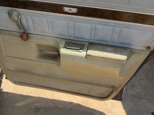 1974 Chevy Impala Passenger Right Rear Door Trim Panel Manual Back