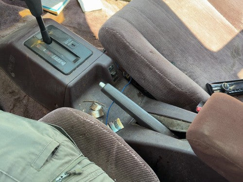 1989 Honda Accord Lx Center Floor Console Assembly Oem Arm Rest Fold Down Maroon