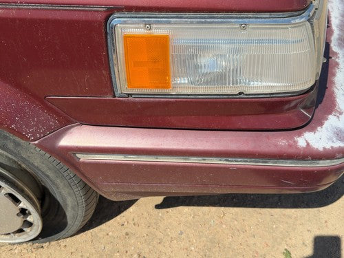 1985-1988 Nissan Maxima Passenger Right Moulding From Fender Oem Trim Strip Red