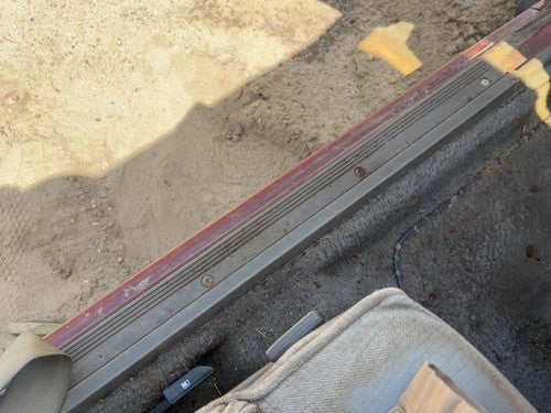 1985-1988 Nissan Maxima Driver Left Lower Sill Step Moulding Trim Panel Oem Gray