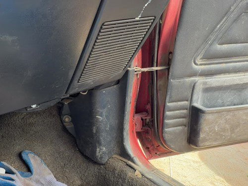 1987-1988 Toyota FX Passenger Right Lower Kick Trim Panel OEM Gray