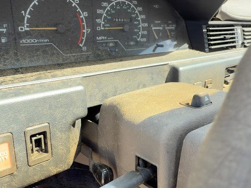 1985-1988 Nissan Maxima Clam Shell Steering Column Trim Gray OEM 6810042E00