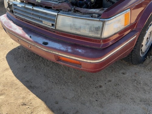 1987-1988 Nissan Maxima Front Bumper Cover Assembly Oem 4Dr Sedan Red 6202238E25