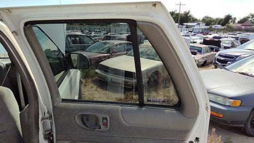98-03 Blazer Passenger Right Rear Door Trim Panel With Switches Back Gray 92H