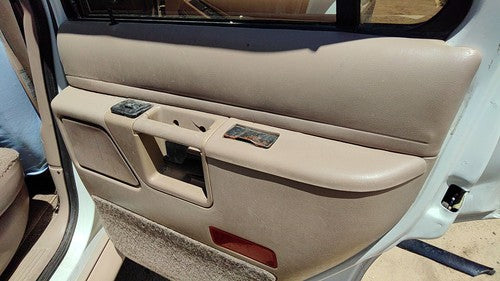 1993 Explorer Passenger Right Rear Inside Door Trim Panel With Switches Back Tan
