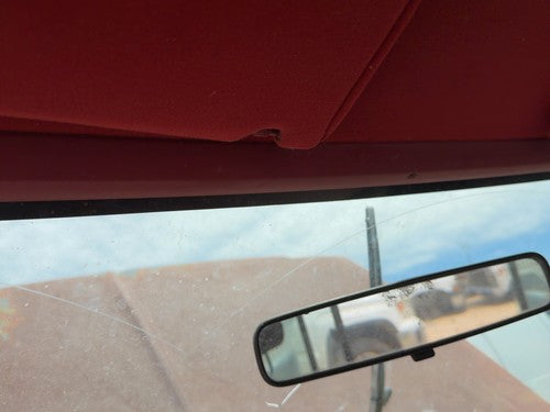 1987-1991 Ford F150 Pickup Upper Windshield Header Trim Panel OEM Red