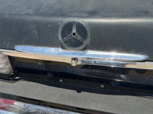 1980 Mercedes 450SL 107 License Plate Trim Surround Panel OEM Tail Trunk Finish