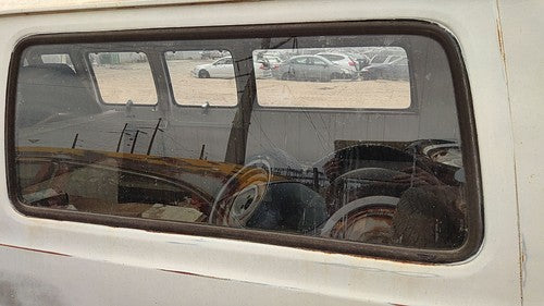 1971-1977 Dodge Van B200 Driver Left Rear Quarter Glass Back Side Window Oem