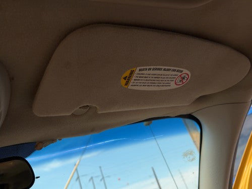 2002 Chrysler Pt Cruiser Passenger Right Sun Visor Oem Taupe/Beige Fl 0Tf86Mf1Af