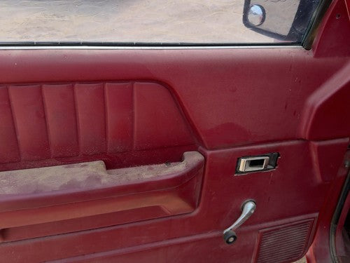 1987-1996 Dodge Dakota Driver Left Front Door Trim Panel Manual Red