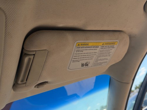 2006-2010 Infiniti M35X Passenger Right Sun Visor Oem Illuminated Graphite