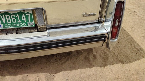 1980-1984 Cadillac Deville Chrome Rear Bumper Assembly With Brackets Oem Back