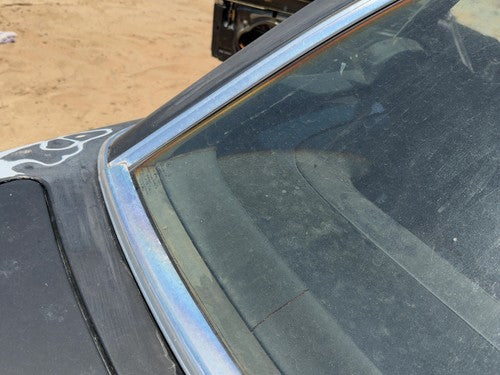 1980 Mercedes 450SL 107 Chrome Trim Around Back Glass OEM Black Roadster