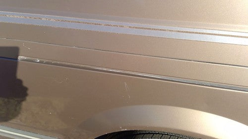 92-95 Astro Passenger Right Rear Sliding Door Roller Cover Trim Moulding Brown