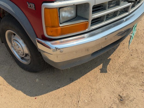 1991-1996 Dodge Dakota Front Bumper With Brackets Assembly Oem Red 04482850
