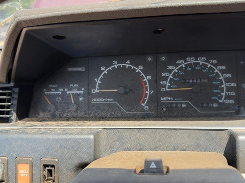 87-88 Nissan Maxima Trim Bezel Around Speedometer Oem Dash Surround Panel Gray