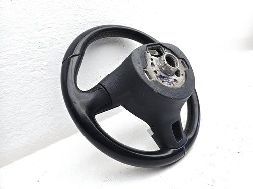 2012-2014 Vw Jetta Black Leather Steering Wheel With Multifunction Controls Oem