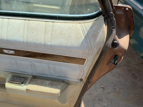 1974 Chevy Impala Passenger Right Rear Door Trim Panel Manual Back