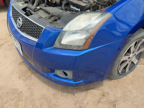 2007-2012 Nissan Sentra Front Bumper Cover Assembly Oem 2.0L Fog Lamps Blue B17