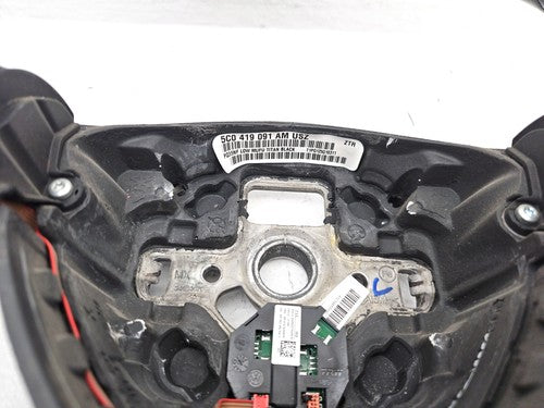 2012-2014 Vw Jetta Black Leather Steering Wheel With Multifunction Controls Oem