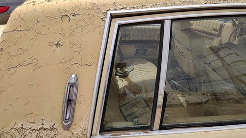 80-84 Deville Passenger Right Rear Vent Window Back Door Glass With Frame Oem