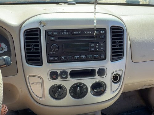 2005-2007 Ford Escape Trim Bezel Around Radio Surround Dash Panel Oem Tan Ah