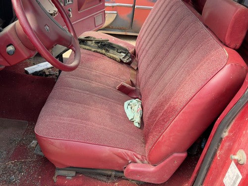 1987-1996 Dodge Dakota Front Bench Seat Assembly Red OEM