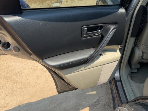 03-04 Fx45 Driver Left Rear Door Trim Panel With Switches Back Willow/Black S