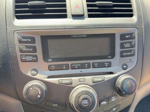03-07 Accord Stock Radio Oem Factory Stereo Cd Player 6 Disc Without Navigation