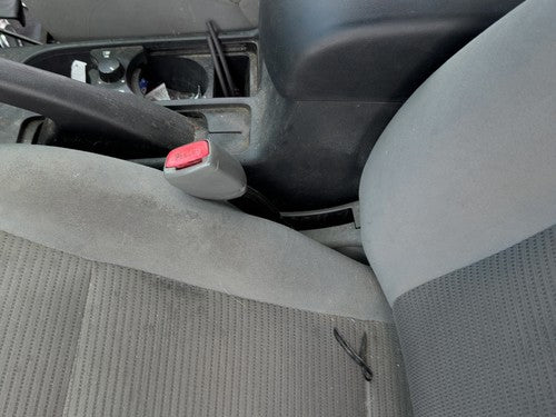 11-12 Sentra Driver Left Front Seat Belt Buckle Receiver Oem Cloth Charcoal X