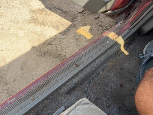 1985-1988 Nissan Maxima Driver Left Lower Sill Step Moulding Trim Panel Oem Gray