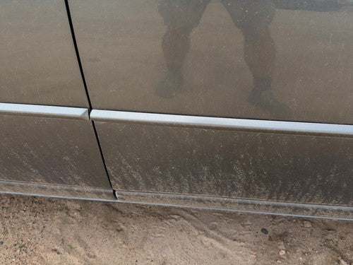 98-04 Seville Passenger Right Front Moulding Door Upper Sedan Thunder Gray 88U