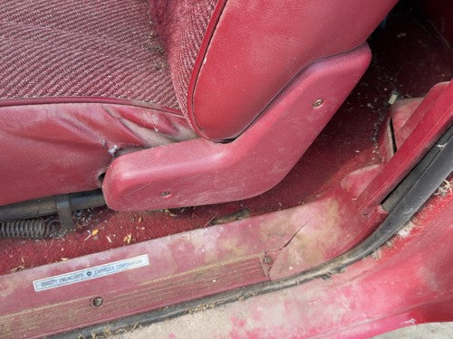 1987-1996 Dodge Dakota Driver Left Side Seat Trim Panel Oem Red