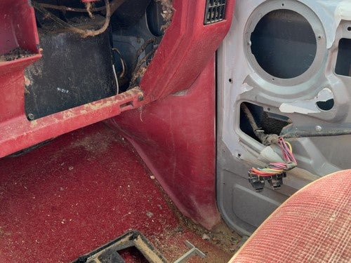 1987-1991 Ford F150 Passenger Right Lower Kick Trim Panel Oem Red