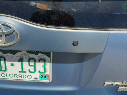 05 Toyota Prius License Plate Trim Surround Panel Oem Tail Trunk Finish Blue 8S2