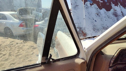 80-90 Ford F150 Driver Left Front Vent Window Small Door Glass With Frame Oem
