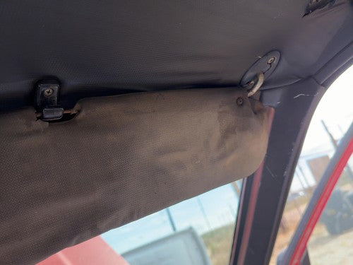 1987-1988 Toyota FX Passenger Right Sun Visor OEM Gray