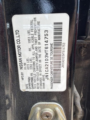 1998 Nissan Maxima Passenger Right Front Seat Belt Buckle Receiver Oem Black