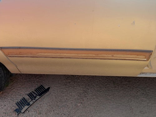 93-96 Century Passenger Right Rear Moulding From Door Oem Back 4 Door Sedan Gold