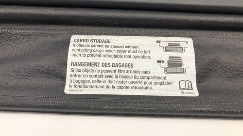 2009 Pontiac G6 Convertible Rear Cargo Shade Cover Oem