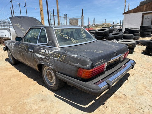 73-80 Mercedes 450SL 107 Passenger Right A Pillar Trim Windshield Post Black