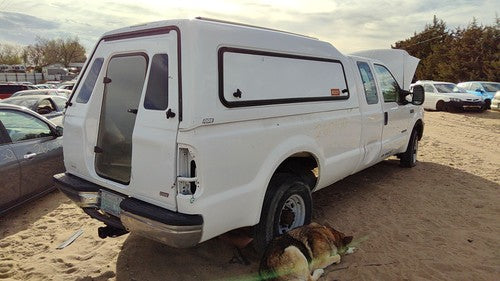 99-07 Ford F250 Super Duty Passenger Right Front Door Latch With Rods/Cables Oem