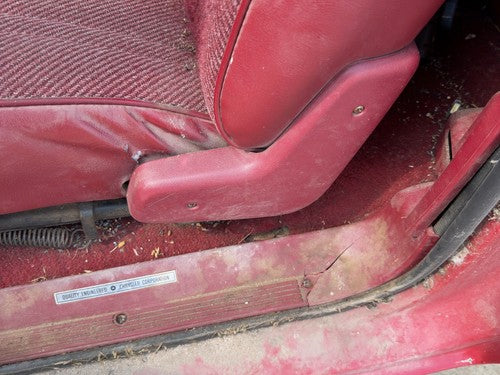 1987-1996 Dodge Dakota Driver Left Side Seat Trim Panel Oem Red