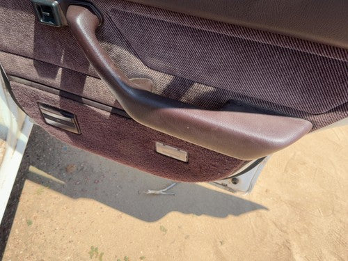 88-89 Accord Lx Passenger Right Rear Door Trim Panel With Switches Back Maroon