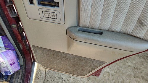 91-94 S10 Blazer Passenger Right Rear Inside Door Trim Panel With Switches Back