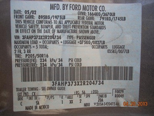 2000-2004 Ford Focus Engine Oil Pan With Good Drain Plug Oem Dohc Ys4z6675aa