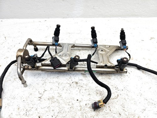 05-09 Chevy Equinox Complete Fuel Rail With Injectors Set With Harness Oem 3.4L