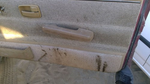 81-87 Isuzu Pup Pickup Passenger Right Front Inside Door Trim Panel Only Brown