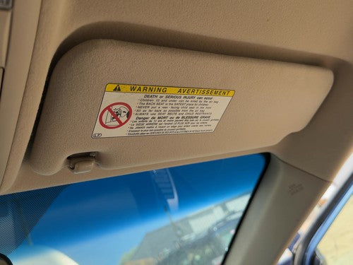 2005 Toyota Prius Passenger Right Sun Visor From 01/01/05 Tan 08 OEM