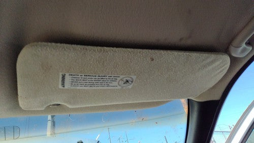 2000 Chevy Venture Passenger Right Sun Visor Oem Gray 10405220